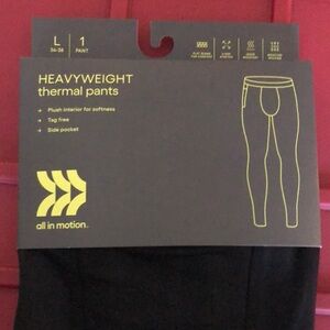 All in Motion Black Heavyweight Thermal Pants